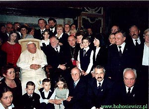 Samorzdowcy Krakowa z
Ojcem witym Janem Pawem II